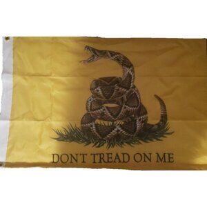 Gadsen - Don't Tread on Me - Yellow Rattlesnake Flag 36x24inch